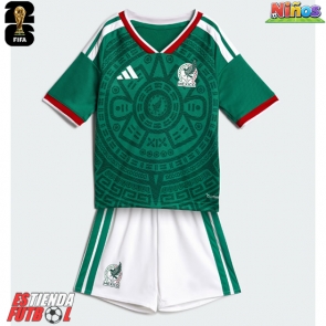 México Primera Equipación Niños Mundial 2026 Manga Corta (+ Pantalones cortos)